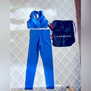 NWT Carbon 38 Sports Bra and High Rise 7/8 Legging in Star Takara Shine! Size: S